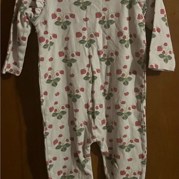 Kate Quinn Girls Size 2t Strawberry Print Kids Jumpsuit - Picture 5 of 5